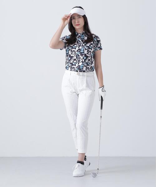 St ANDREWS(セントアンドリュース)の「【St ANDREWS】トリコットメッシュボニースコットランド柄半袖シャツ (WOMENS)(ポロシャツ・レディース・グリーン系その他/ピンク・L/M/S)」の17枚目の写真