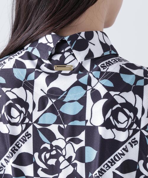 St ANDREWS(セントアンドリュース)の「【St ANDREWS】トリコットメッシュボニースコットランド柄半袖シャツ (WOMENS)(ポロシャツ・レディース・グリーン系その他/ピンク・L/M/S)」の19枚目の写真