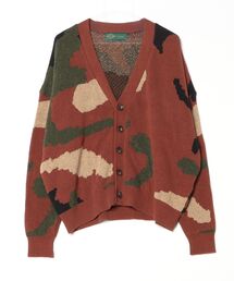 gim context（ジムコンテキスト）の「gimcontext 100％Silk Camouflage Over Size Cardigan 23105070（ニット/セーター）」