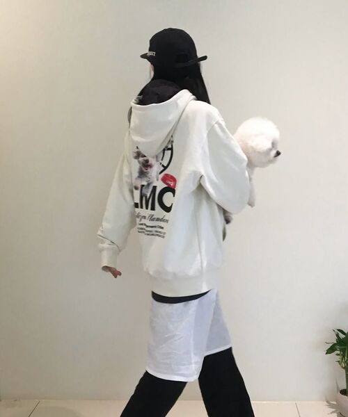 LMCの「FLYING PUPPY HOODIE heather gray(パーカー・レディース・その他・S/M/L/XL)」の3枚目の写真