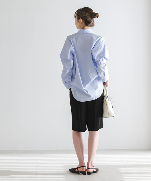 Noble（ノーブル）の「コンパクトサテンバミューダーパンツ（その他パンツ・レディース・ブラック/ベージュ・36/38）」の13枚目の写真