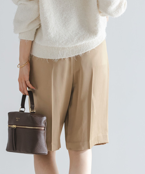 Noble（ノーブル）の「コンパクトサテンバミューダーパンツ（その他パンツ・レディース・ブラック/ベージュ・36/38）」の16枚目の写真