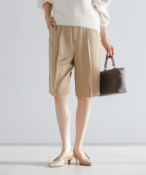 Noble（ノーブル）の「コンパクトサテンバミューダーパンツ（その他パンツ・レディース・ブラック/ベージュ・36/38）」の19枚目の写真