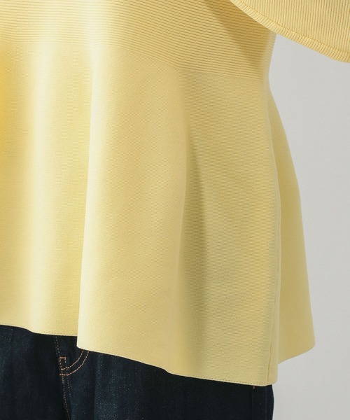 GLOBAL WORK（グローバルワーク）の「リッチライトペプラムプルオーバー/632671（ニット/セーター・レディース・グレー/ペールイエロー/ブラック/ネイビー・MEDIUM/LARGE）」の14枚目の写真