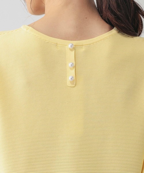 GLOBAL WORK（グローバルワーク）の「リッチライトペプラムプルオーバー/632671（ニット/セーター・レディース・グレー/ペールイエロー/ブラック/ネイビー・MEDIUM/LARGE）」の15枚目の写真