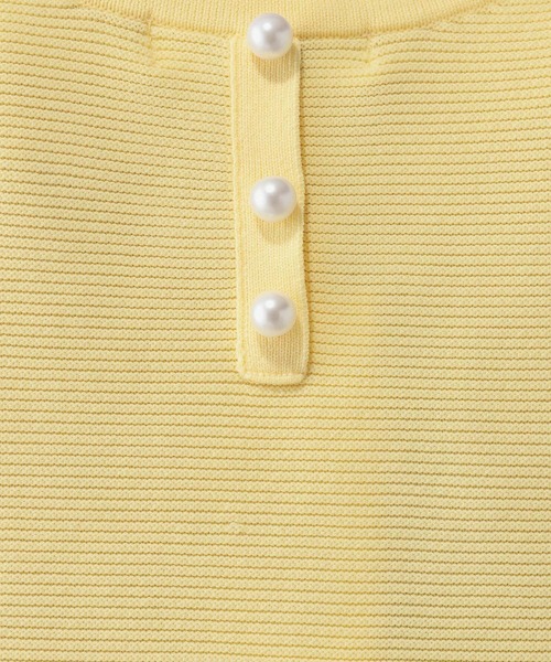 GLOBAL WORK（グローバルワーク）の「リッチライトペプラムプルオーバー/632671（ニット/セーター・レディース・グレー/ペールイエロー/ブラック/ネイビー・MEDIUM/LARGE）」の5枚目の写真