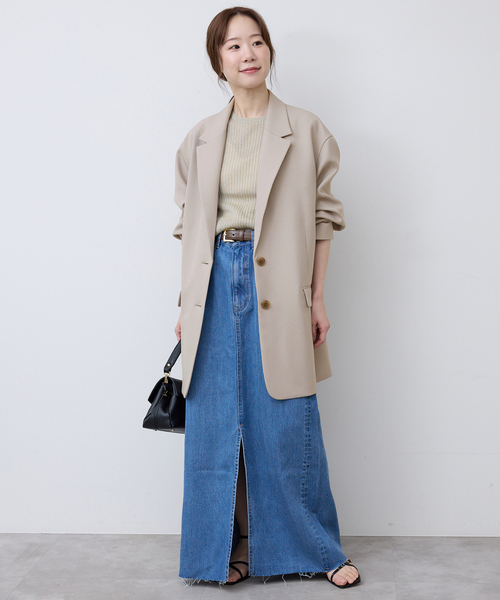 SLOBE IENA(スローブイエナ)の「ラメリブノースリーブプルオーバー(ニット/セーター・レディース・ベージュ/ブラウン・FREE)」の11枚目の写真