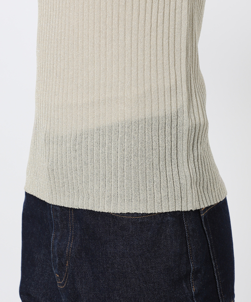 SLOBE IENA(スローブイエナ)の「ラメリブノースリーブプルオーバー(ニット/セーター・レディース・ベージュ/ブラウン・FREE)」の17枚目の写真