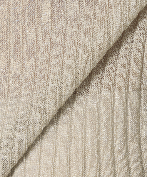 SLOBE IENA(スローブイエナ)の「ラメリブノースリーブプルオーバー(ニット/セーター・レディース・ベージュ/ブラウン・FREE)」の18枚目の写真