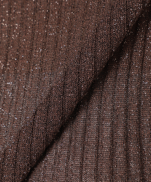 SLOBE IENA(スローブイエナ)の「ラメリブノースリーブプルオーバー(ニット/セーター・レディース・ベージュ/ブラウン・FREE)」の20枚目の写真