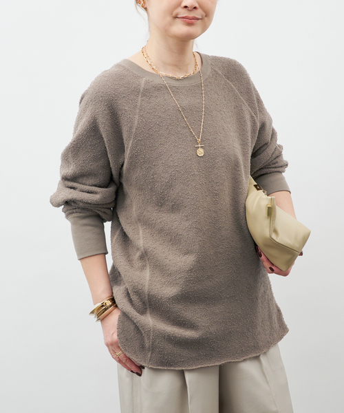 raspail(ラスパイユ)の「【Raspail/ラスパイユ】Nuance Sweat(Tシャツ/カットソー・レディース・カーキ/アイボリー・FREE)」の15枚目の写真