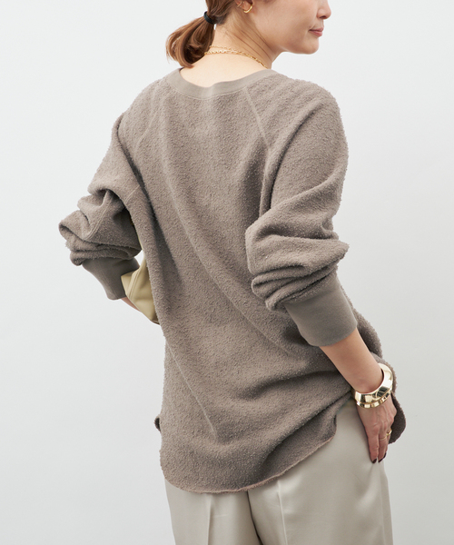 raspail(ラスパイユ)の「【Raspail/ラスパイユ】Nuance Sweat(Tシャツ/カットソー・レディース・カーキ/アイボリー・FREE)」の13枚目の写真