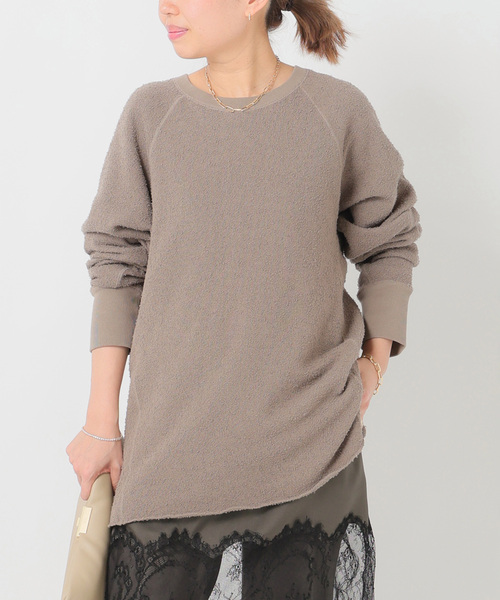 raspail(ラスパイユ)の「【Raspail/ラスパイユ】Nuance Sweat(Tシャツ/カットソー・レディース・カーキ/アイボリー・FREE)」の7枚目の写真