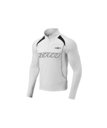 BORN TO WIN（ボーントゥウィン）の「BRN SILVER LINE HALF ZIP UP LONG SLEEVE [WHITE]（Tシャツ/カットソー）」