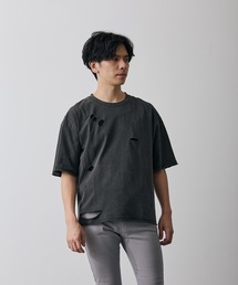 フィーチャーロゴ 半袖 グランジ Tシャツ