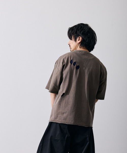 improves（インプローブス）の「フィーチャーロゴ 半袖 グランジ Tシャツ（Tシャツ/カットソー・メンズ・ブラウン/ブラック・X-LARGE/LARGE/MEDIUM/SMALL）」の18枚目の写真