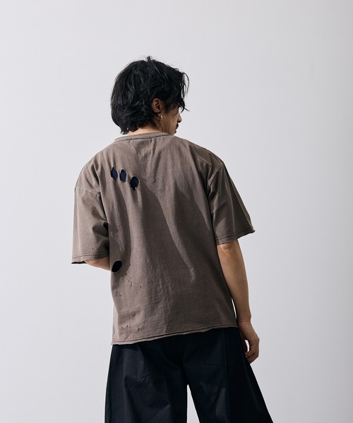 improves（インプローブス）の「フィーチャーロゴ 半袖 グランジ Tシャツ（Tシャツ/カットソー・メンズ・ブラウン/ブラック・X-LARGE/LARGE/MEDIUM/SMALL）」の19枚目の写真