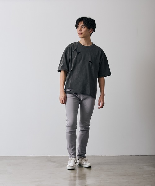 improves（インプローブス）の「フィーチャーロゴ 半袖 グランジ Tシャツ（Tシャツ/カットソー・メンズ・ブラウン/ブラック・X-LARGE/LARGE/MEDIUM/SMALL）」の12枚目の写真