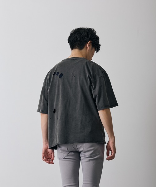 improves（インプローブス）の「フィーチャーロゴ 半袖 グランジ Tシャツ（Tシャツ/カットソー・メンズ・ブラウン/ブラック・X-LARGE/LARGE/MEDIUM/SMALL）」の7枚目の写真