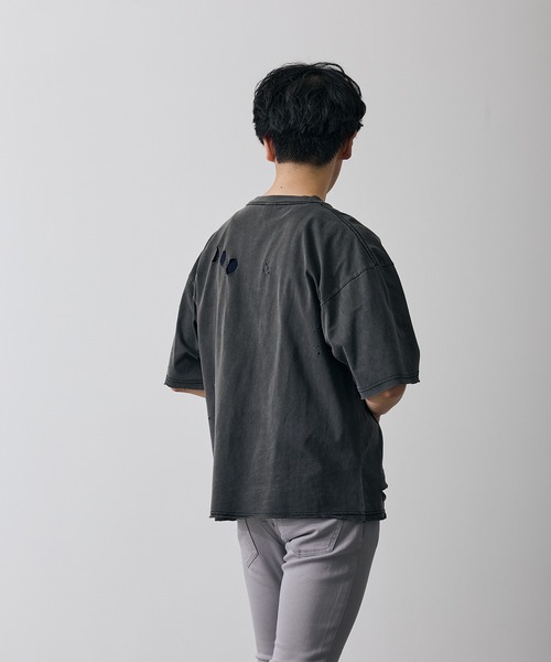 improves（インプローブス）の「フィーチャーロゴ 半袖 グランジ Tシャツ（Tシャツ/カットソー・メンズ・ブラウン/ブラック・X-LARGE/LARGE/MEDIUM/SMALL）」の10枚目の写真