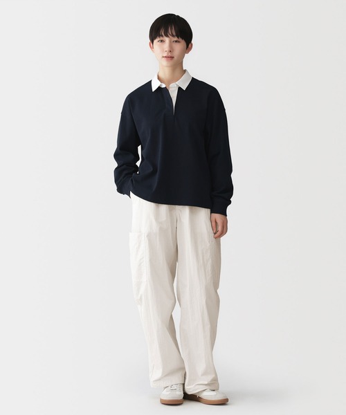 無印良品(ムジルシリョウヒン)の「婦人 撥水 ユーティリティーイージーワイドパンツ(その他パンツ・レディース・オフホワイト/グレー系/ブラック/ラベンダー・XL/L/M/S)」の5枚目の写真