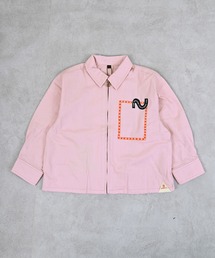 MARKEY'S（マーキーズ）の「ヘリンボンツイル刺繍プリントジャケット（カバーオール）」