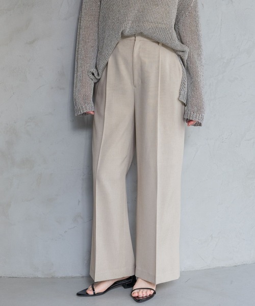 A part by（アパートバイ）の「【多機能・セットアップ対応可能】リネンライクパンツ（その他パンツ・レディース・ブラック系その他2/ベージュ/ブルー/ピンク系その他・SMALL/MEDIUM）」の2枚目の写真