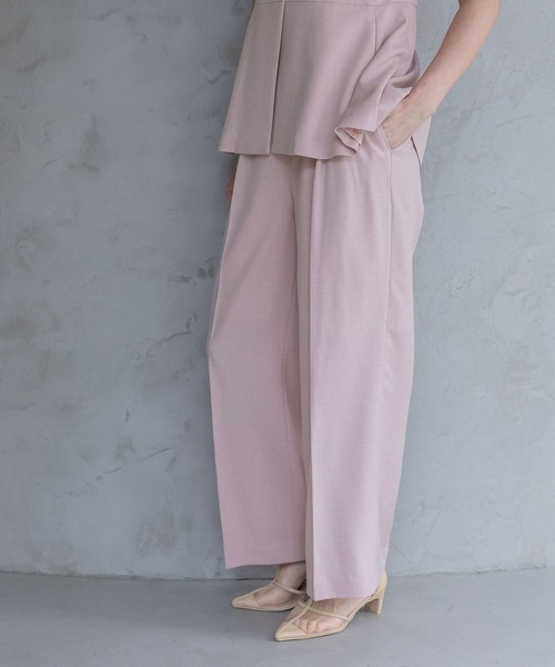 A part by（アパートバイ）の「【多機能・セットアップ対応可能】リネンライクパンツ（その他パンツ・レディース・ブラック系その他2/ベージュ/ブルー/ピンク系その他・SMALL/MEDIUM）」の4枚目の写真