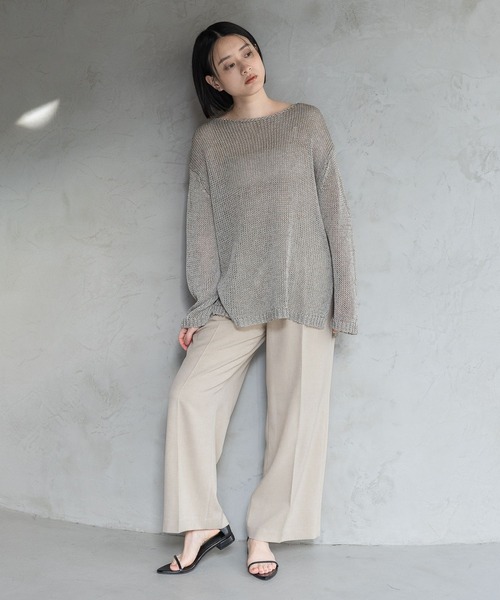 A part by（アパートバイ）の「【多機能・セットアップ対応可能】リネンライクパンツ（その他パンツ・レディース・ブラック系その他2/ベージュ/ブルー/ピンク系その他・SMALL/MEDIUM）」の15枚目の写真