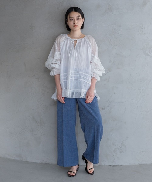 A part by（アパートバイ）の「【多機能・セットアップ対応可能】リネンライクパンツ（その他パンツ・レディース・ブラック系その他2/ベージュ/ブルー/ピンク系その他・SMALL/MEDIUM）」の20枚目の写真