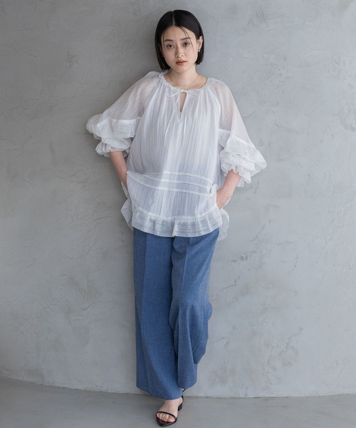 A part by（アパートバイ）の「【多機能・セットアップ対応可能】リネンライクパンツ（その他パンツ・レディース・ブラック系その他2/ベージュ/ブルー/ピンク系その他・SMALL/MEDIUM）」の21枚目の写真