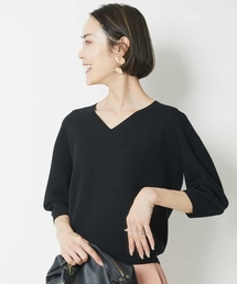 MICHEL KLEIN（ミッシェル・クラン）の「7分袖ニット（ニット/セーター）」