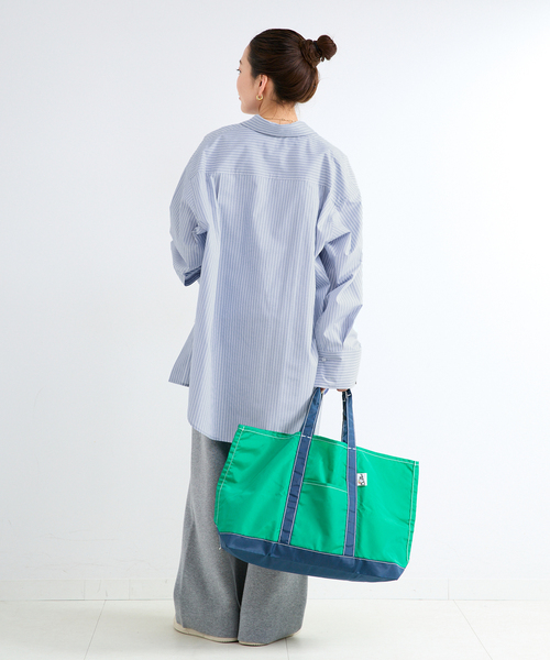 B.C STOCK(ベーセーストック)の「ウォッシャブル / オーバーシャツ(シャツ/ブラウス・レディース・ホワイト/グリーン/ピンク/ブルー/ベージュ・FREE)」の9枚目の写真