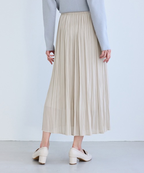 ROPE' PICNIC（ロペピクニック）の「着丈が選べるエアリープリーツスカート（スカート・レディース・ベージュ/ネイビー/ピンク・M/TM）」の15枚目の写真