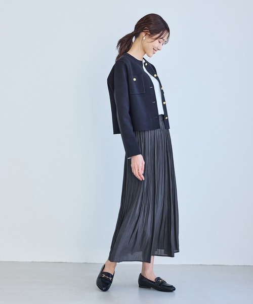 ROPE' PICNIC（ロペピクニック）の「着丈が選べるエアリープリーツスカート（スカート・レディース・ベージュ/ネイビー/ピンク・M/TM）」の22枚目の写真