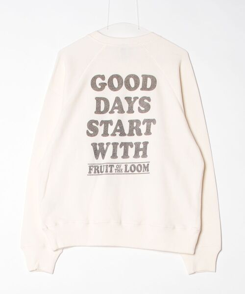 FRUIT OF THE LOOM(フルーツオブザルーム)の「【FRUIT OF THE LOOM/フルーツオブザルーム】<FRUIT OF THE LOOM x PEANUTS> 甘編み裏毛スウェット1(スウェット・メンズ・アイボリー・L/M)」の2枚目の写真