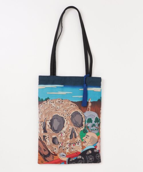 カヤ（カヤ）の「【鈴木ひょっとこ×倭物やカヤ】トートバッグ（トートバッグ・レディース・その他1/その他2/その他3/その他5/その他4・FREE）」の6枚目の写真