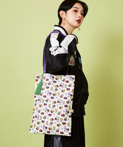 カヤ（カヤ）の「【鈴木ひょっとこ×倭物やカヤ】トートバッグ（トートバッグ・レディース・その他1/その他2/その他3/その他5/その他4・FREE）」の15枚目の写真