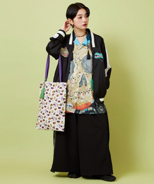 カヤ（カヤ）の「【鈴木ひょっとこ×倭物やカヤ】トートバッグ（トートバッグ・レディース・その他1/その他2/その他3/その他5/その他4・FREE）」の16枚目の写真