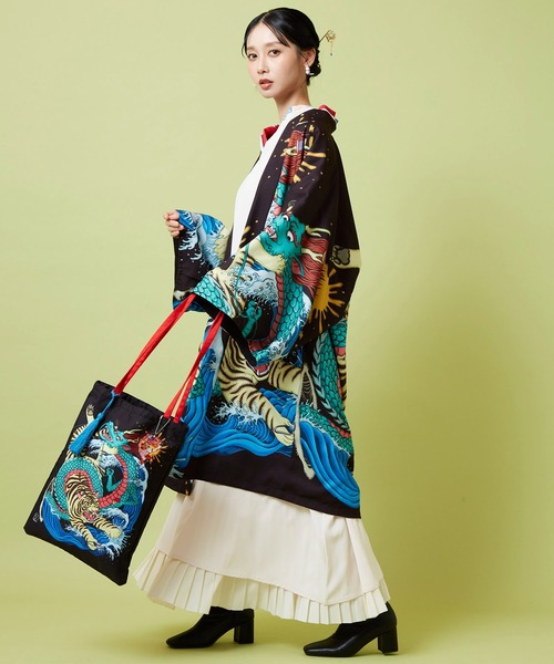 カヤ（カヤ）の「【鈴木ひょっとこ×倭物やカヤ】トートバッグ（トートバッグ・レディース・その他1/その他2/その他3/その他5/その他4・FREE）」の17枚目の写真