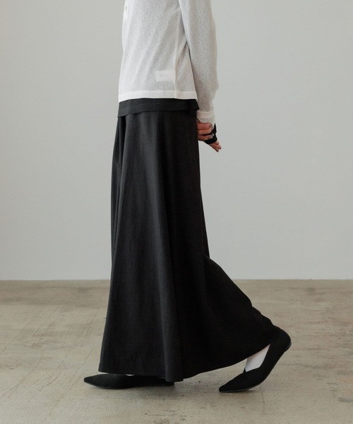 LOWRYS FARM(ローリーズファーム)の「フィブリルフレアスカート 656368(スカート・レディース・ブラック/アイボリー/ブルー/グレー・LARGE/MEDIUM)」の3枚目の写真