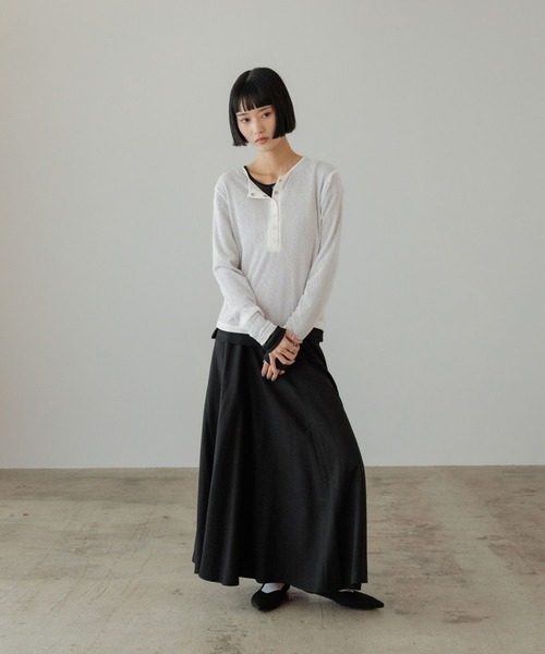 LOWRYS FARM(ローリーズファーム)の「フィブリルフレアスカート 656368(スカート・レディース・ブラック/アイボリー/ブルー/グレー・LARGE/MEDIUM)」の17枚目の写真