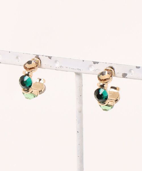 チャイハネ（チャイハネ）の「【チャイハネ】エキカラピアス（ピアス（両耳用）・レディース・ピンク/グリーン/ブルー系その他/ベージュ・FREE）」の3枚目の写真