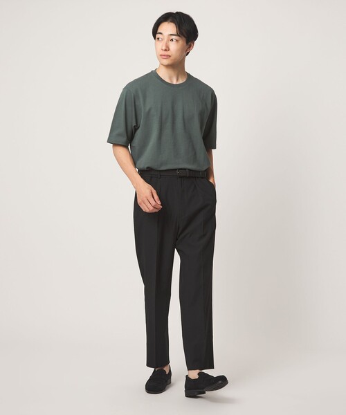 BROOKS BROTHERS（ブルックスブラザーズ）の「【別注】＜Brooks Brothers＞GLR カノコ クルーネック Tシャツ（Tシャツ/カットソー・メンズ・パープル/オリーブ/ブラック・L/S/M）」の8枚目の写真