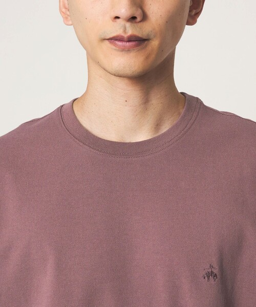 BROOKS BROTHERS（ブルックスブラザーズ）の「【別注】＜Brooks Brothers＞GLR カノコ クルーネック Tシャツ（Tシャツ/カットソー・メンズ・パープル/オリーブ/ブラック・L/S/M）」の14枚目の写真
