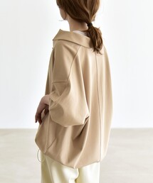 SHIPS（シップス）の「quaranciel:〈洗濯機可能〉ライト ポンチ ドロスト ポロ プルオーバー（スウェット）」