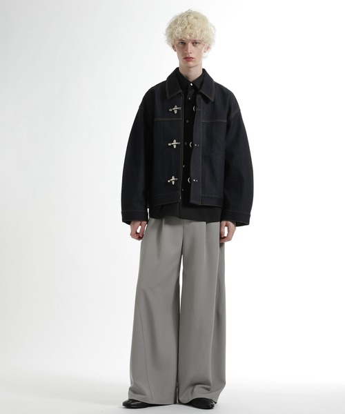 HARE（ハレ）の「ブロードドレスシャツ(HARE)（シャツ/ブラウス・メンズ・サックスブルー/ホワイト/グレー/ブラック・MEDIUM/SMALL）」の9枚目の写真