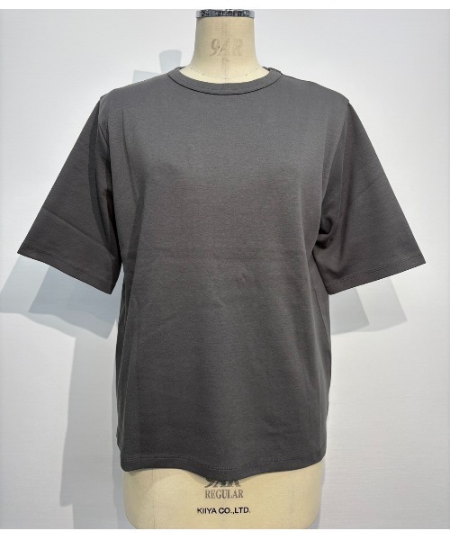 MULEXS(ミューレクス)の「【LL/3L】コットン100% ビッグTシャツ 半袖 オーバーサイズ カットソー レディース 大きいサイズ 体型カバー(Tシャツ/カットソー・レディース・ブルー/チャコール/ピンク/ブラウン・LL/3L(UB-))」の10枚目の写真