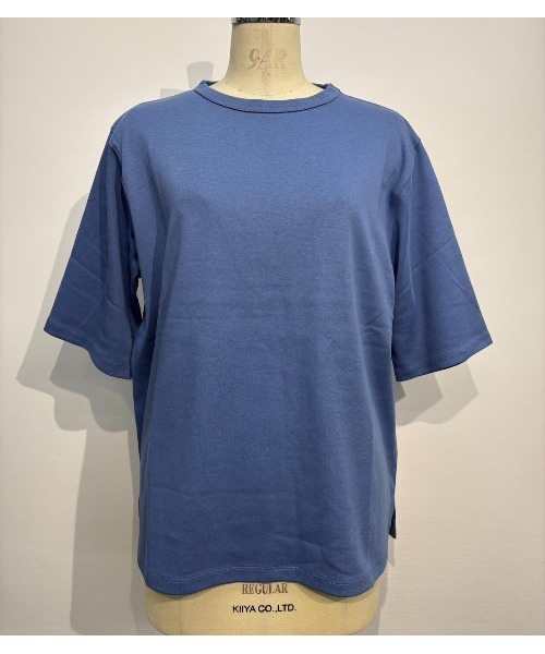 MULEXS(ミューレクス)の「【LL/3L】コットン100% ビッグTシャツ 半袖 オーバーサイズ カットソー レディース 大きいサイズ 体型カバー(Tシャツ/カットソー・レディース・ブルー/チャコール/ピンク/ブラウン・LL/3L(UB-))」の13枚目の写真