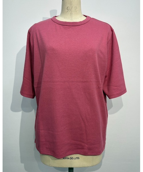 MULEXS(ミューレクス)の「【LL/3L】コットン100% ビッグTシャツ 半袖 オーバーサイズ カットソー レディース 大きいサイズ 体型カバー(Tシャツ/カットソー・レディース・ブルー/チャコール/ピンク/ブラウン・LL/3L(UB-))」の14枚目の写真